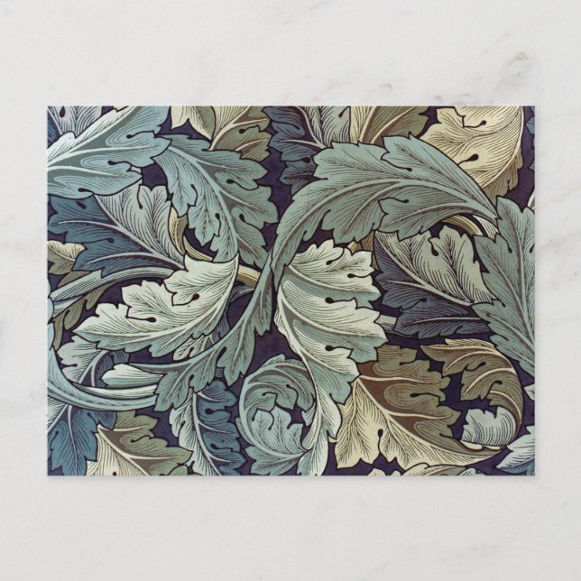 William Morris Acanthus Wallpaper Blätter Postkarte (Vorderseite)
