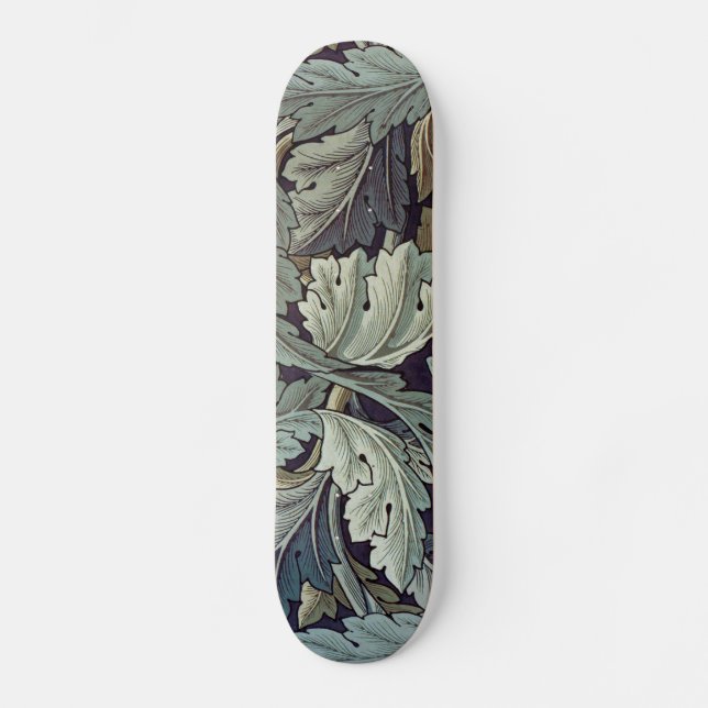 William Morris Acanthus Wallpaper Blätter Skateboard (Vorderseite)