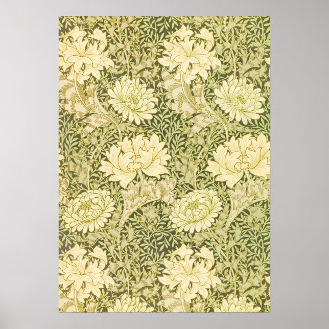 William Morris Acanthus Wallpaper Design Poster (Vorne)