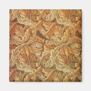 William Morris Acathus Braun Herbstlaub Magnet