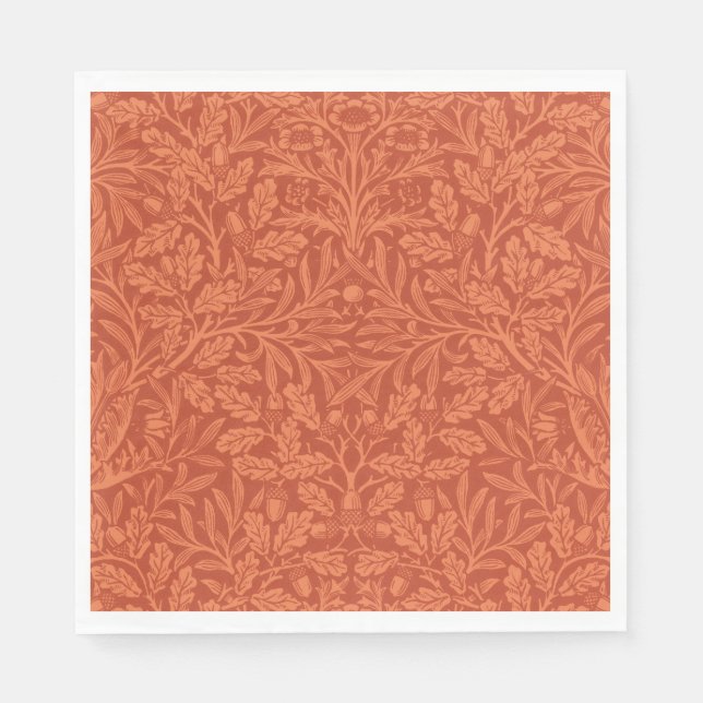 William Morris Acorn Wallpaper Nature Design Serviette (Vorderseite)