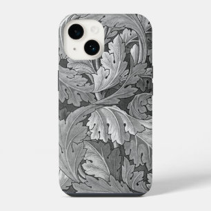 William Morris Akanthus-Muster Silber und Grau iPhone 14 Hülle