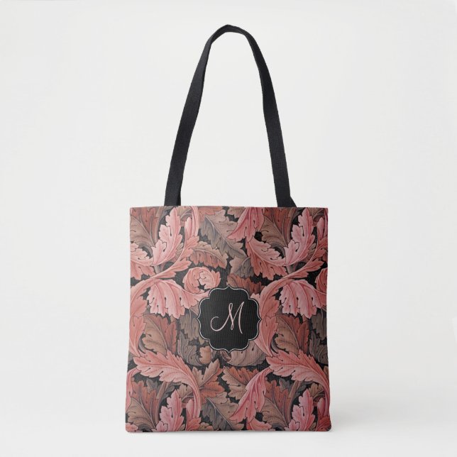 William Morris Akanthus-Rose mit Monogramm (Vorderseite)