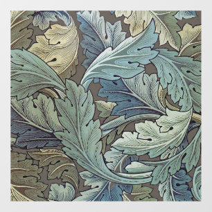 William Morris Akanthus Salbei-Blumen-Blumen- Bota Fensteraufkleber