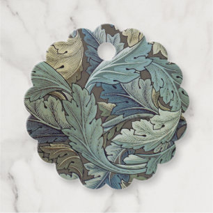 William Morris Akanthus Salbei-Blumen-Blumen- Bota Geschenkanhänger