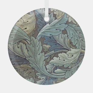 William Morris Akanthus Salbei-Blumen-Blumen- Bota Ornament Aus Glas