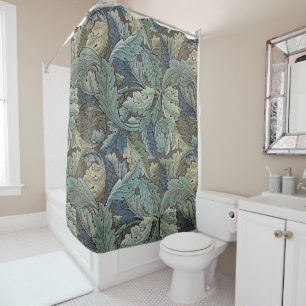 William Morris Akanthus Salbei Blumen Blumen Botan Duschvorhang