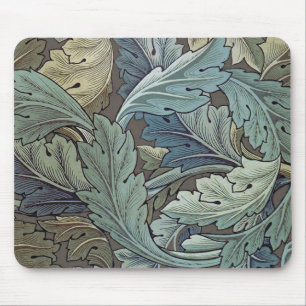 William Morris Akanthus Salbei-Blumen-Blumenmuster Mousepad