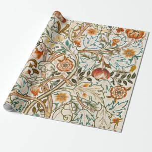 William Morris Akanthus Vintage-Blumenkunst Geschenkpapier