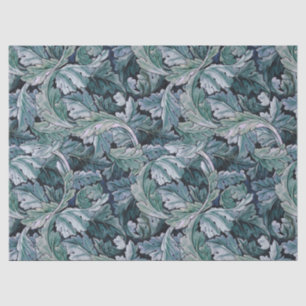 William Morris Akanthusblatt Blau Vintage-Muster Seidenpapier