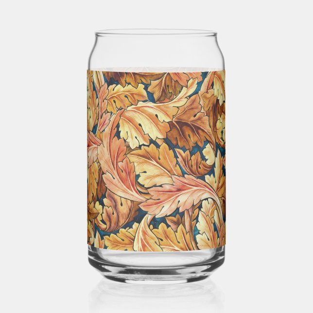 William Morris Akanthusblatt Herbstmuster Dosenglas (Vorderseite)