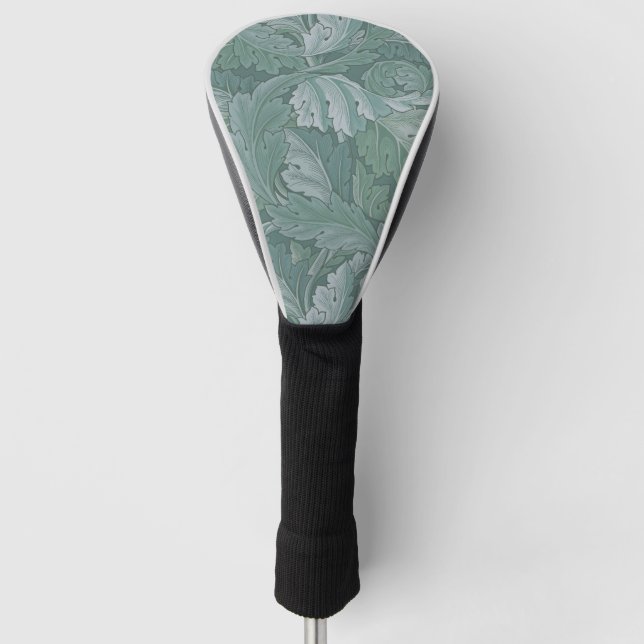William Morris Akanthusblatt Teal Blau Muster Golf Headcover (Vorderseite)