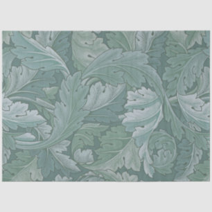 William Morris Akanthusblatt Teal Blau Muster Seidenpapier
