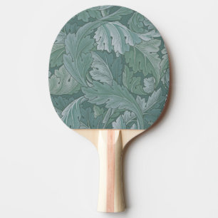 William Morris Akanthusblatt Teal Blau Muster Tischtennis Schläger