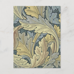 William Morris Akanthusblätter Floral Art Nouveau Postkarte