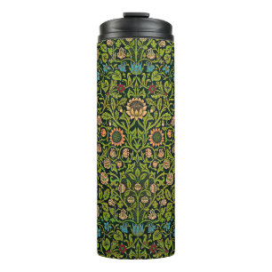 William Morris - Akelei, dunkelgrün, Thermosbecher