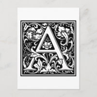 William Morris Alphabet "A"