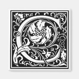 William Morris Alphabet "C" Magnet