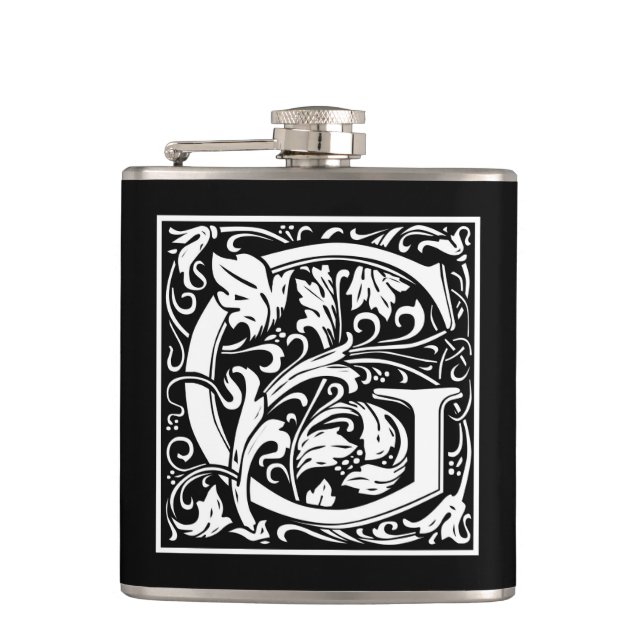 William Morris Alphabet "G" Flachmann (Vorderseite)