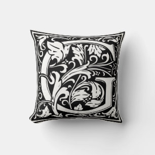William Morris Alphabet "G" Kissen