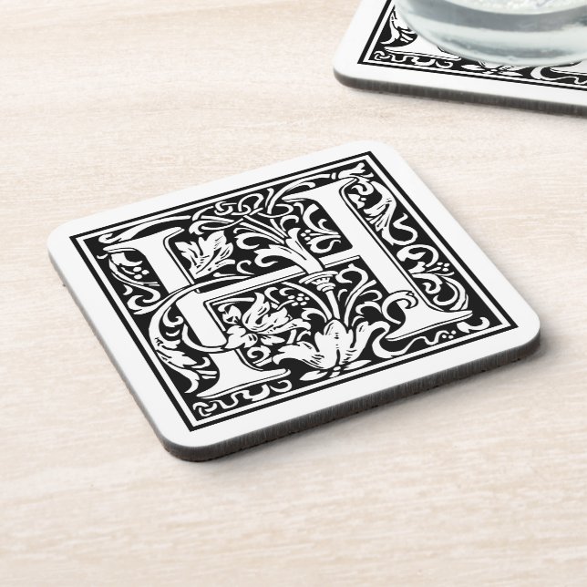 William Morris Alphabet "H" Untersetzer (Linke Seite)