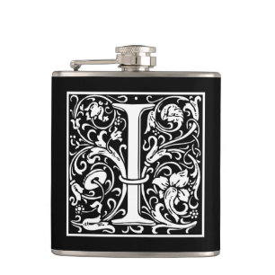 William Morris Alphabet "I" Flachmann