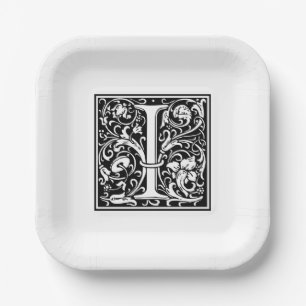 William Morris Alphabet „I“ Pappteller