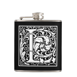 William Morris Alphabet "L" Flachmann