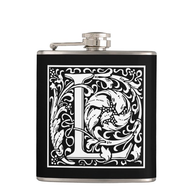 William Morris Alphabet "L" Flachmann (Vorderseite)