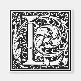 William Morris Alphabet "L" Magnet