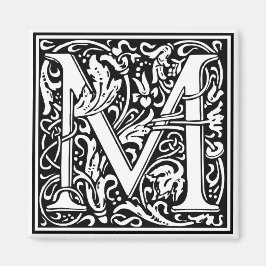 William Morris Alphabet “M” Magnet