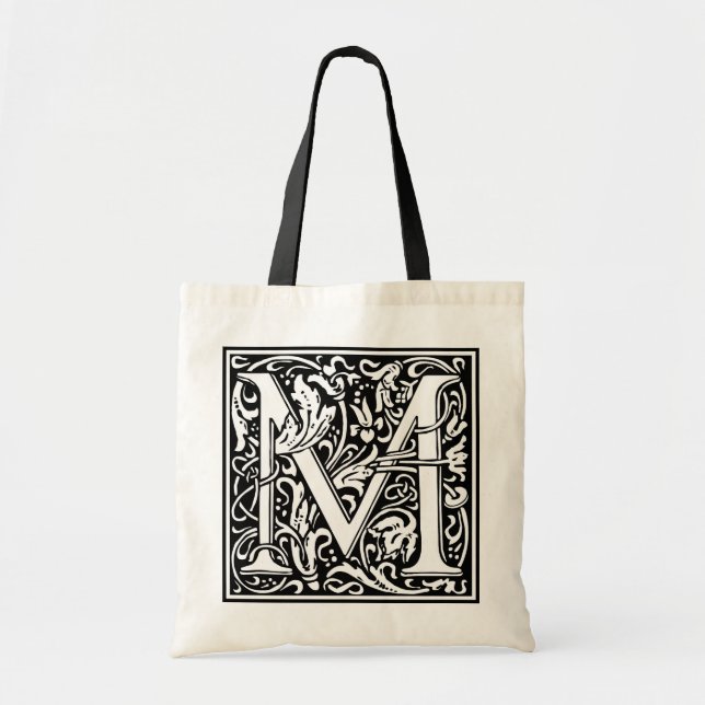 William Morris Alphabet "M" Tragetasche (Vorne)