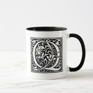 William Morris Alphabet "Q" Tasse