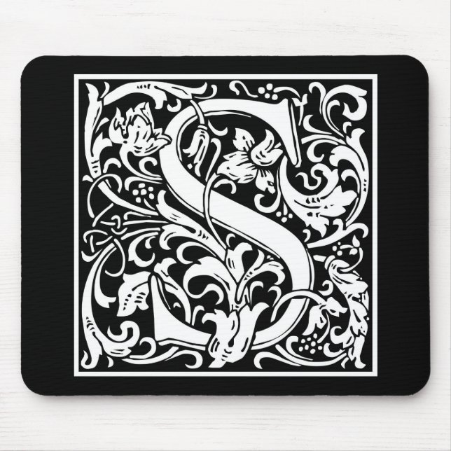 William Morris Alphabet "S" Mousepad (Vorne)