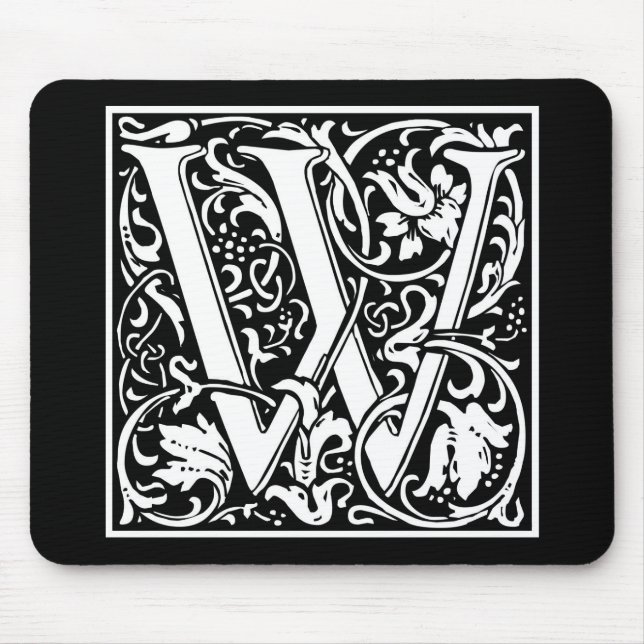 William Morris Alphabet "W" Mousepad (Vorne)