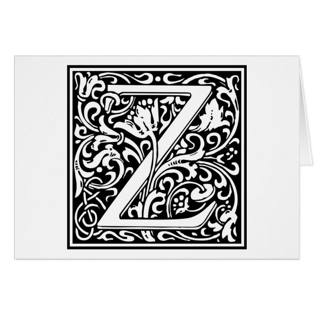 William Morris Alphabet "Z" (Vorderseite (Horizontal))