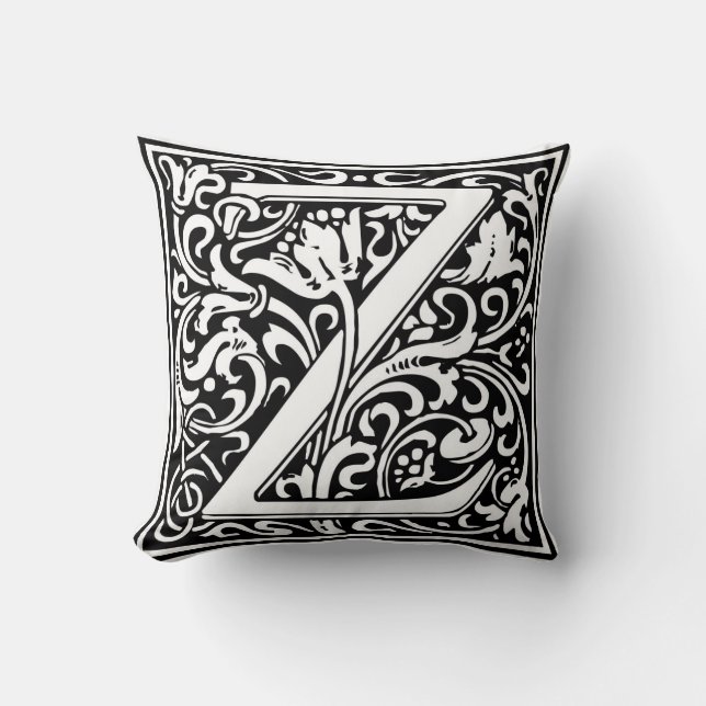 William Morris Alphabet "Z" Kissen (Vorderseite)