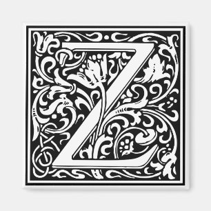 William Morris Alphabet "Z" Magnet