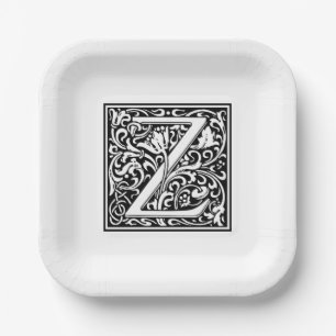 William Morris Alphabet „Z“ Pappteller