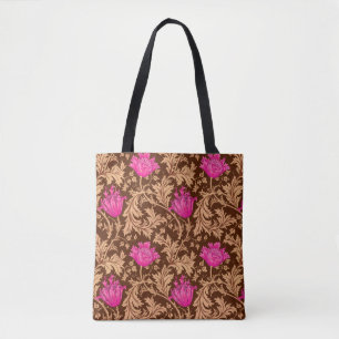 William Morris Anemone, Brown und Fuchsia Pink