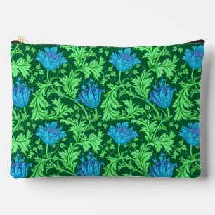 William Morris Anemone, Emerald Green und Blue Zubehörtasche