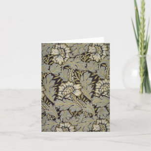 William Morris Anemone Floral Print Card Dankeskarte