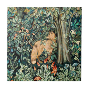 William Morris Antik-Fuchs-Wald-Tapeten-Kunst Fliese