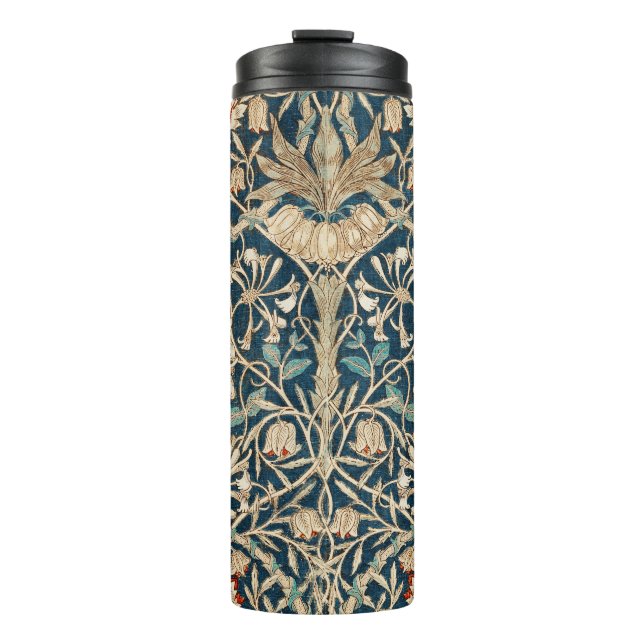 William Morris Antike Geißblatt Blumenmuster Thermosbecher (Vorderseite)