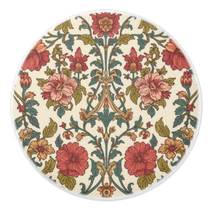 William Morris Antike rosa Rosen Blumenmuster Keramikknauf