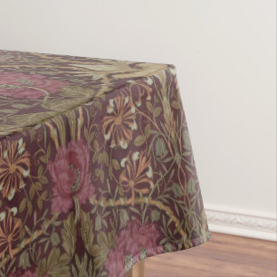 William Morris Antikes Geißblatt-Blumenmuster Tischdecke