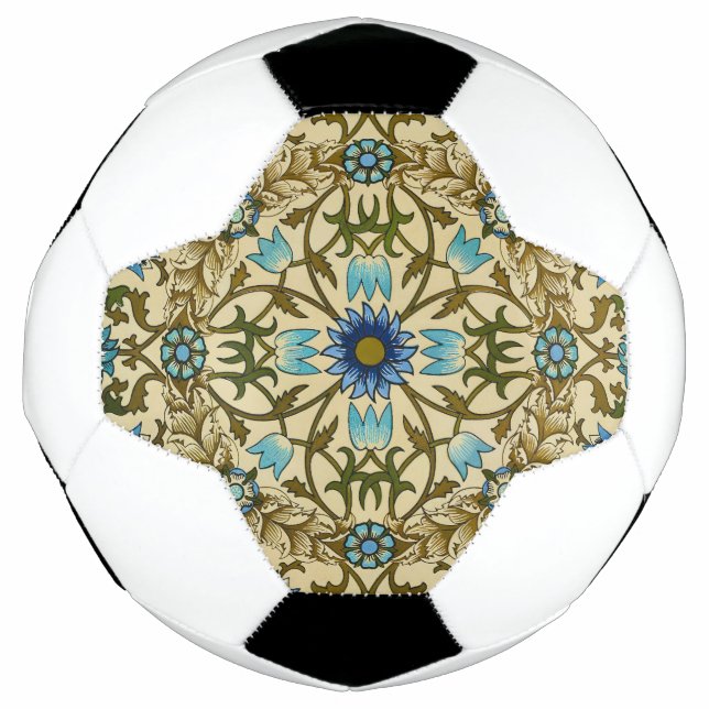 William Morris - Antique 1873 Vine & Blume Muster Fußball (Vorderseite)