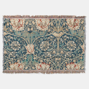 William Morris Antique Honeysuckle Floral Decke
