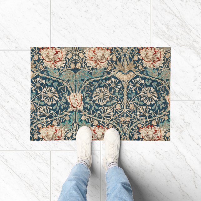 William Morris Antique Honeysuckle Floral Fußmatte (Indoor)