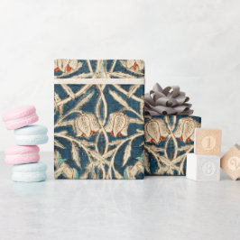 William Morris Antique Honeysuckle Floral Geschenkpapier